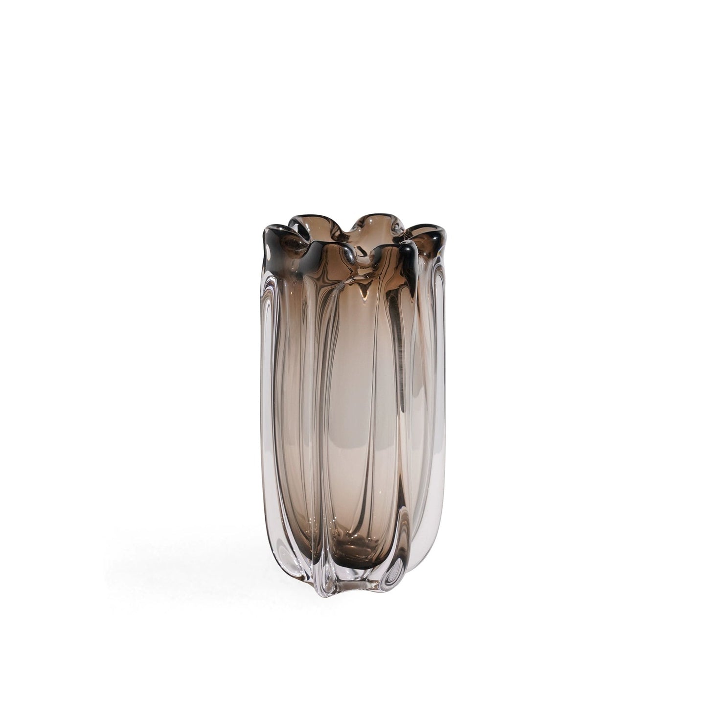 Glass Vase - Modern Luxury Wide-Mouth Crystal Design for Elegant Decor