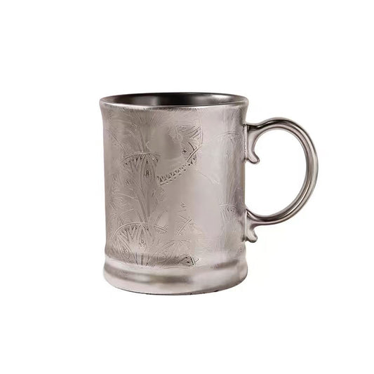 Ceramic Coffee Cup - Vintage Cat Silhouette Mug for Coffee & Tea