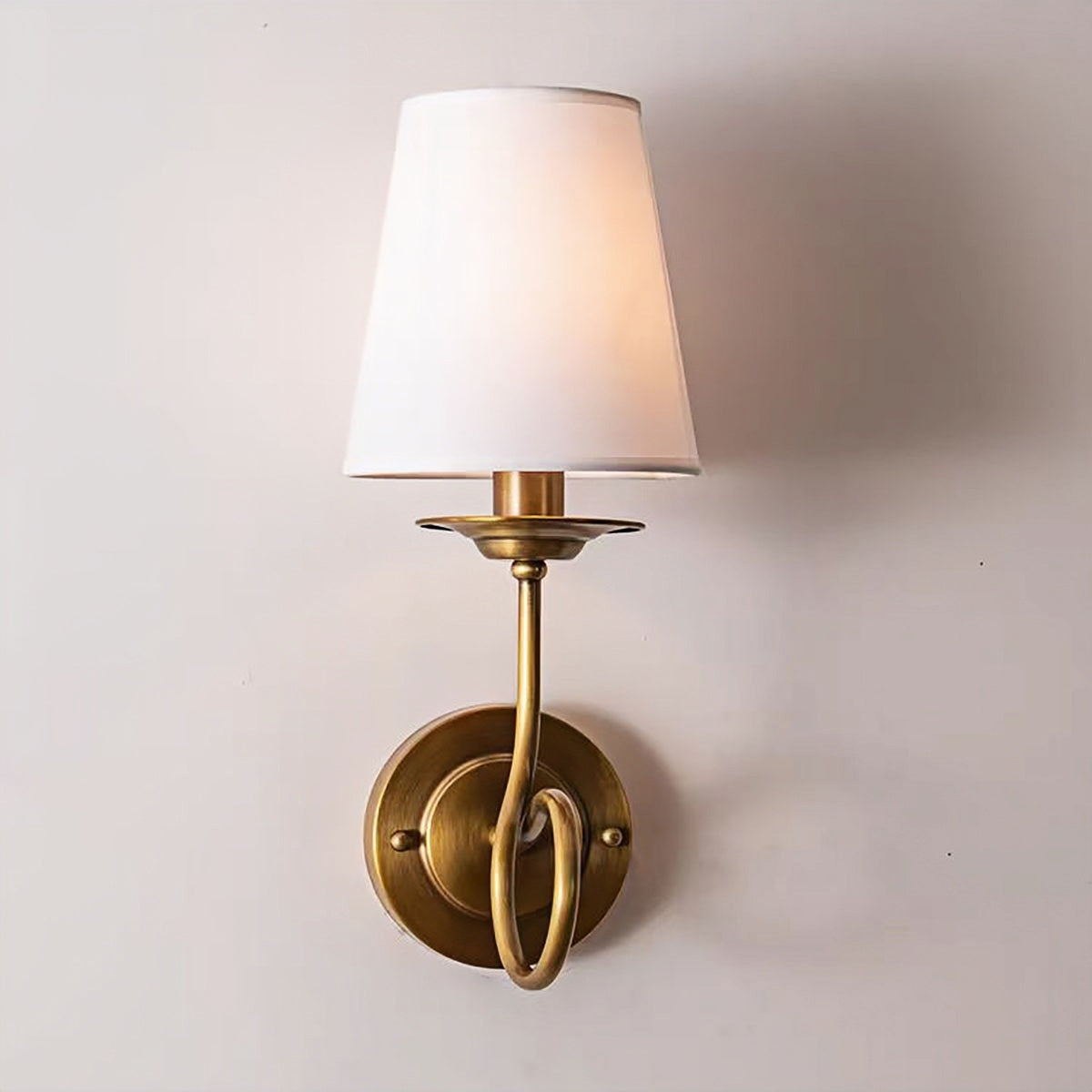 French All-Brass Wall Lamp  & Living Room