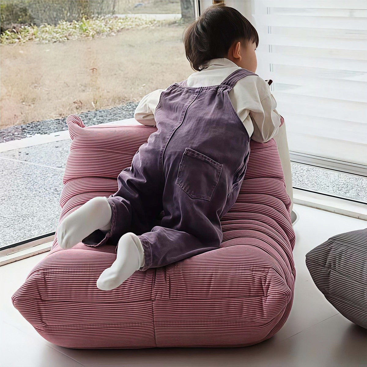 Lazy Pink Togo Sofa –  Perfect for Toddlers, Boys & Girls