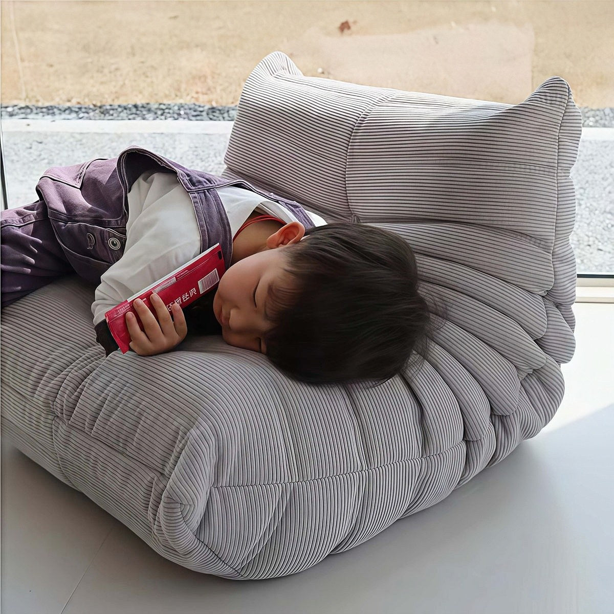 Gray Kids’ Bean Bag Chair
