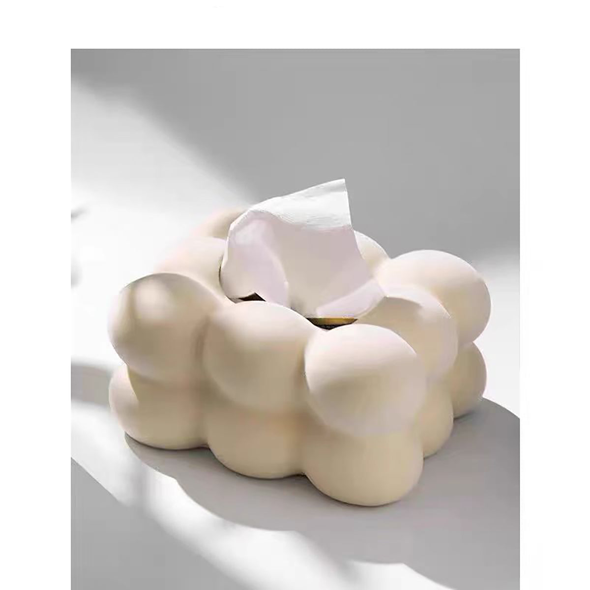 Gothic Velvet and Ceramic Tissue Box 