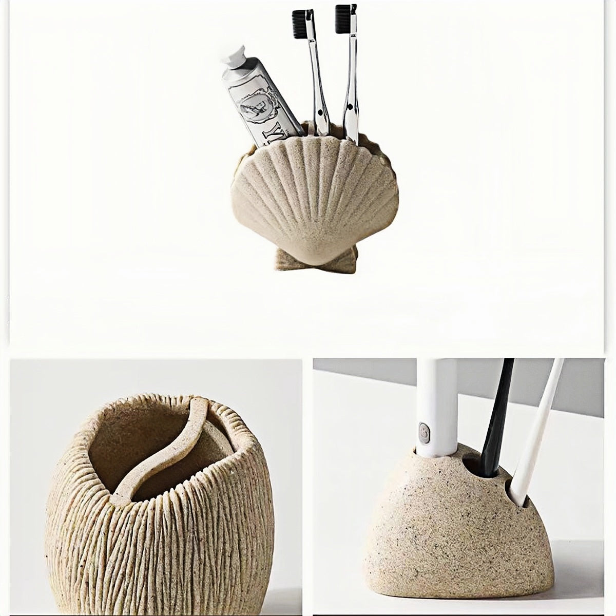 Toothbrush Holder – Wabi-Sabi Toothbrush Holder with Natural Organic Design