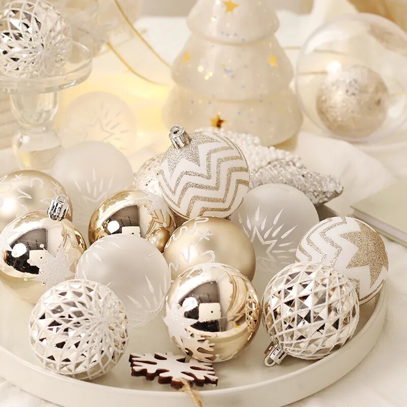 Vintage Christmas Ornaments: 16-Piece Set in Vibrant Designs - motivodecor.com