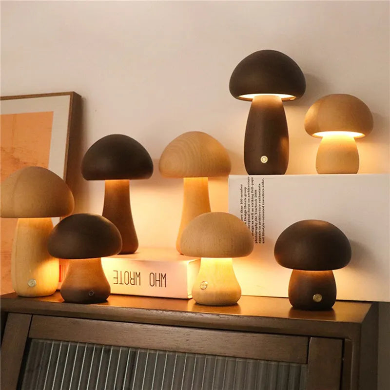 Mushroom Night Light - Cute Table Lamp for Whimsical Decor - motivodecor.com