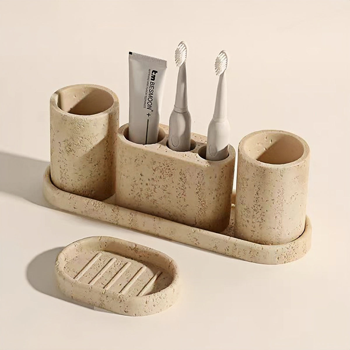 Travertine  Bathroom Set 