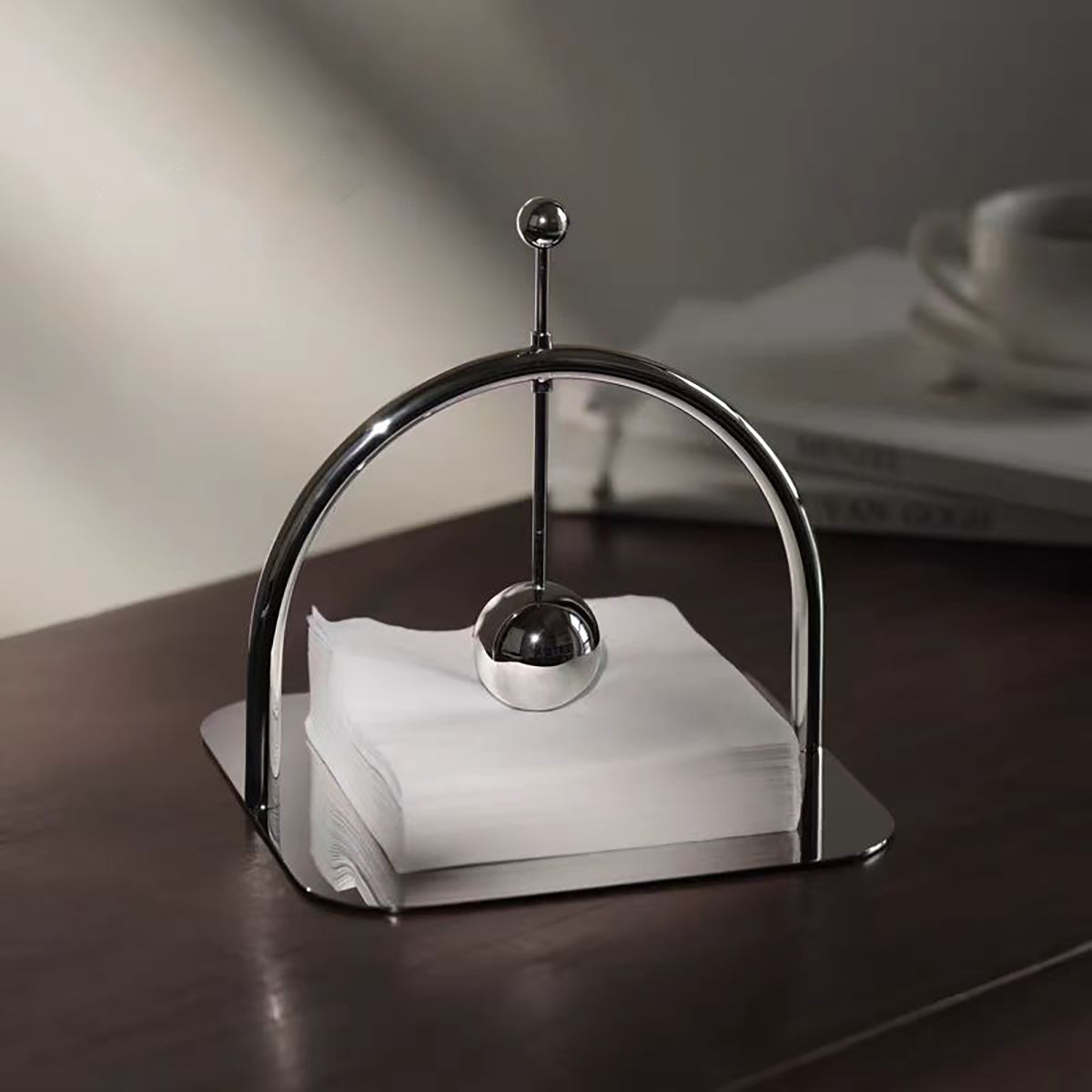 Tissue Holder - Decorative Stainless Steel Tissue Box for Living Room