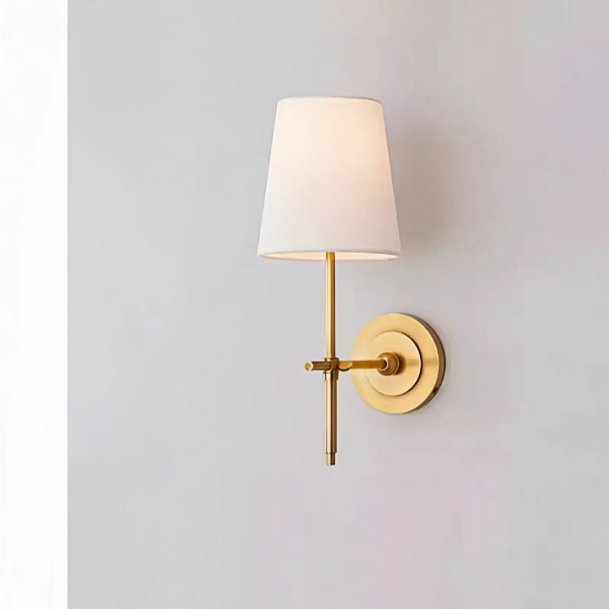 Brass Wall Light – Vintage All-Brass Wall Lamp for Bedroom & Hallway