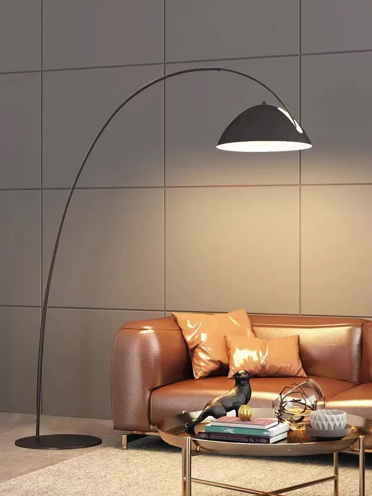 Arc Floor Lamp | Rustic Charm Meets Industrial Chic - motivodecor.com