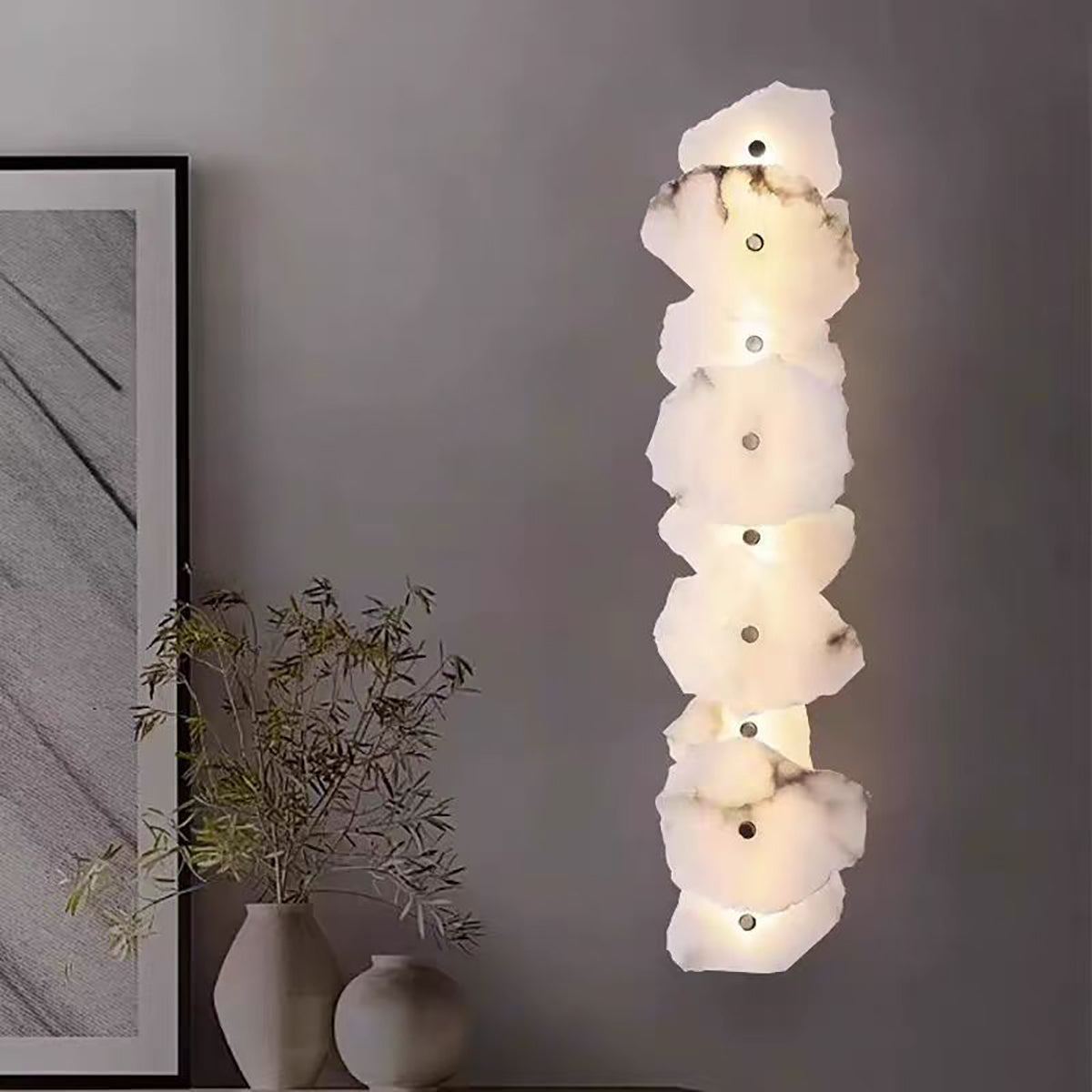 Marble Wall Light - Creative Solid Brass & Marble Wall Sconce Design