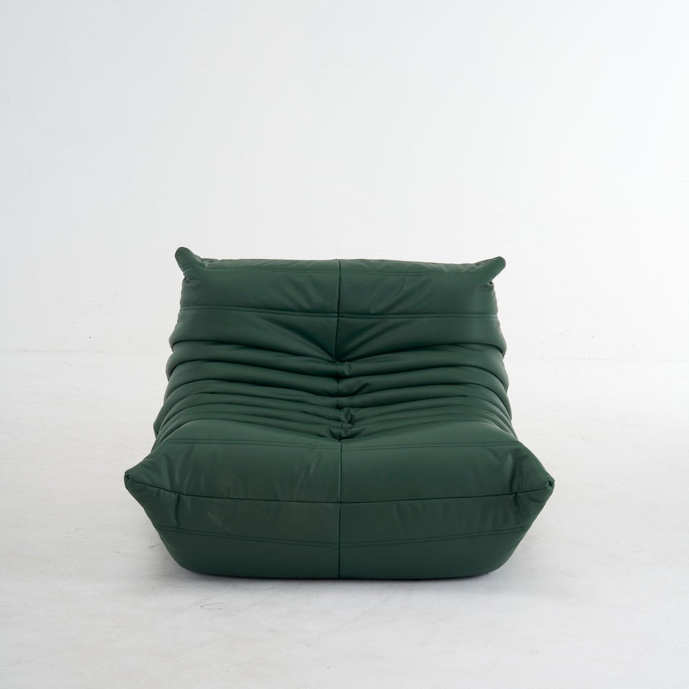 Green bean bag chair on a white background - motivodecor.com