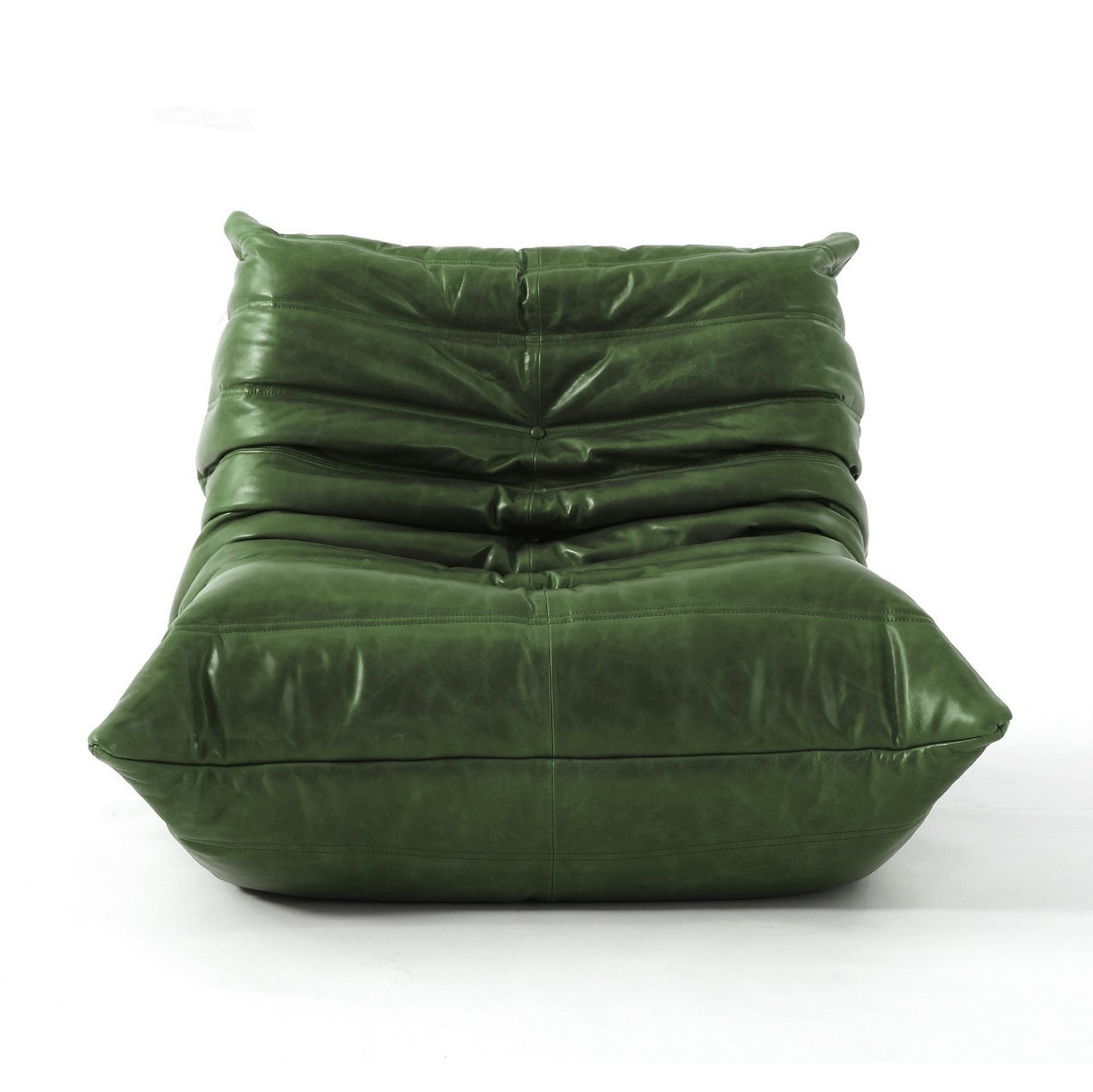 Togo Sofa Replica – Vintage Green Oil Wax Leather Edition | Iconic Design