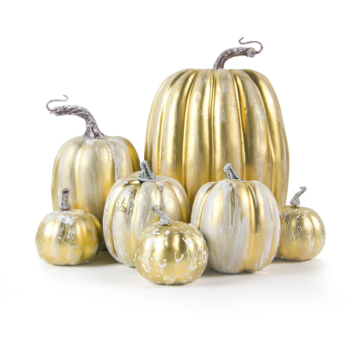 Halloween Artificial Pumpkin Decor | Set of Seven | Fall Decor - motivodecor.com