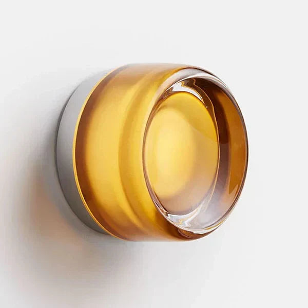 Acrylic wall sconce lighting with warm white glow, ideal for kitchen, bathroom, or cafe.