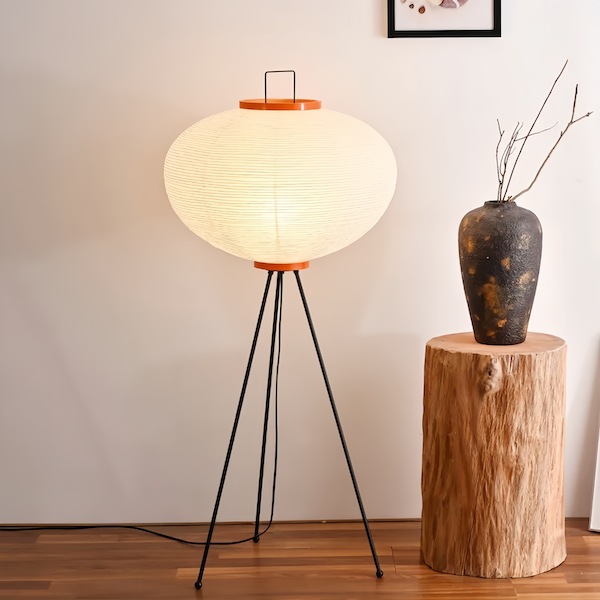 Japanese Noguchi Isamu Floor Lamp  -  motivodecor.com