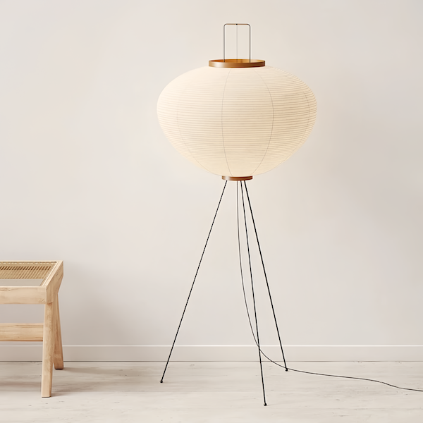 Japanese Noguchi Isamu Floor Lamp | motivodecor.com