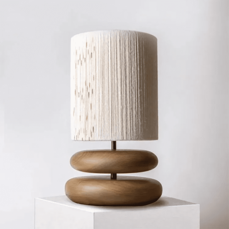 Wood Table Lamp - Japanese Style Illumination Elegance - motivodecor.com