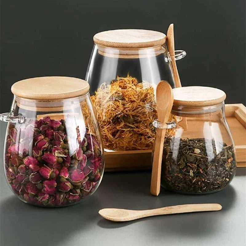 Kitchen Glass Storage Jar