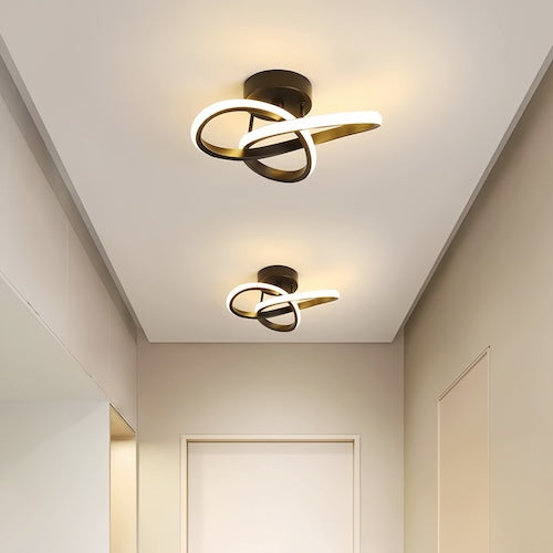 Modern LED ceiling chandelier lamp with energy-efficient bulbs, ideal for contemporary interiors.