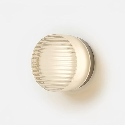 Acrylic Round Lounge Wall Lights - Amber, Clear, Smoke Shades - motivodecor.com