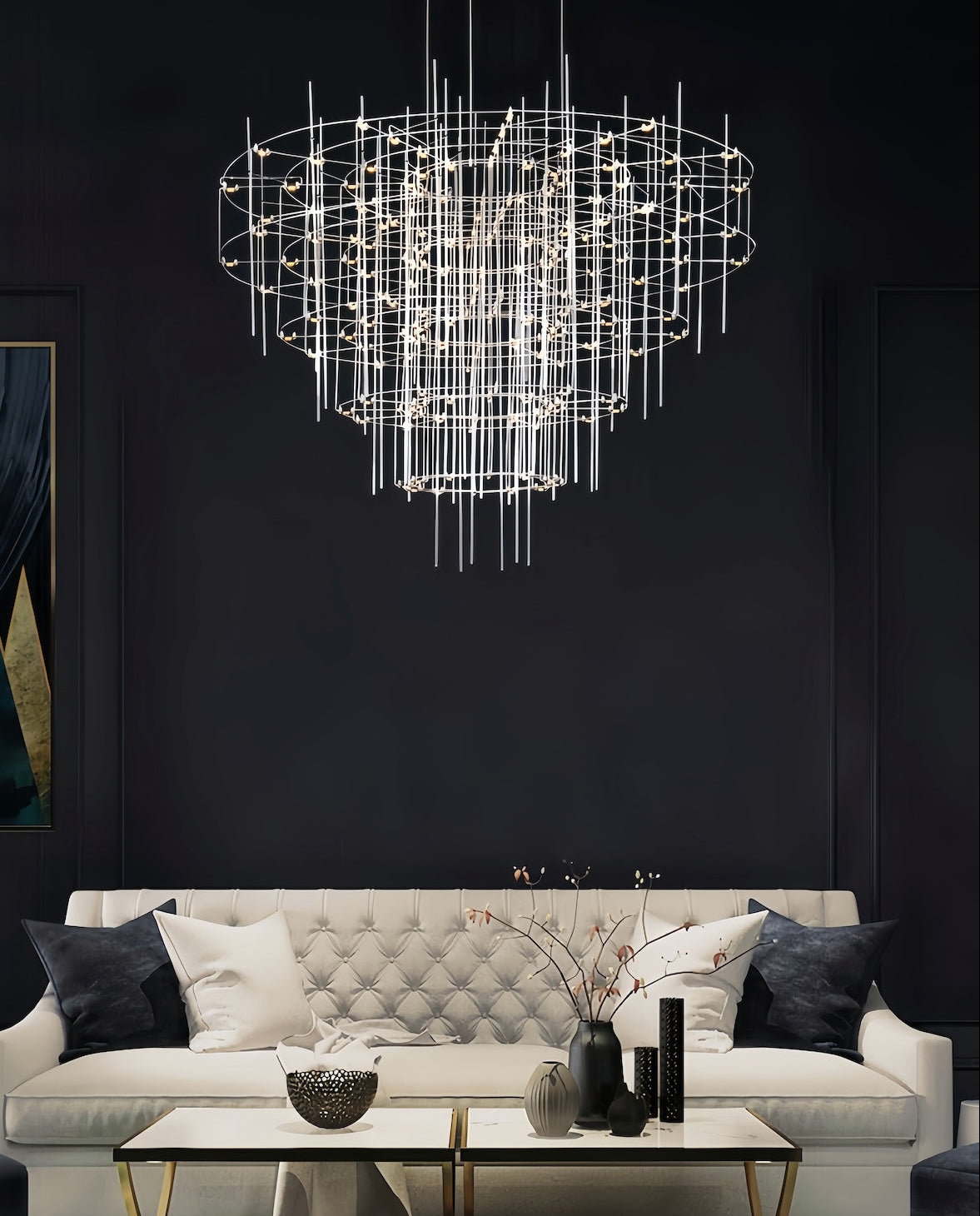 Modern Chandelier - Starry Sky Pendant Lamp for Elegant Interiors ...
