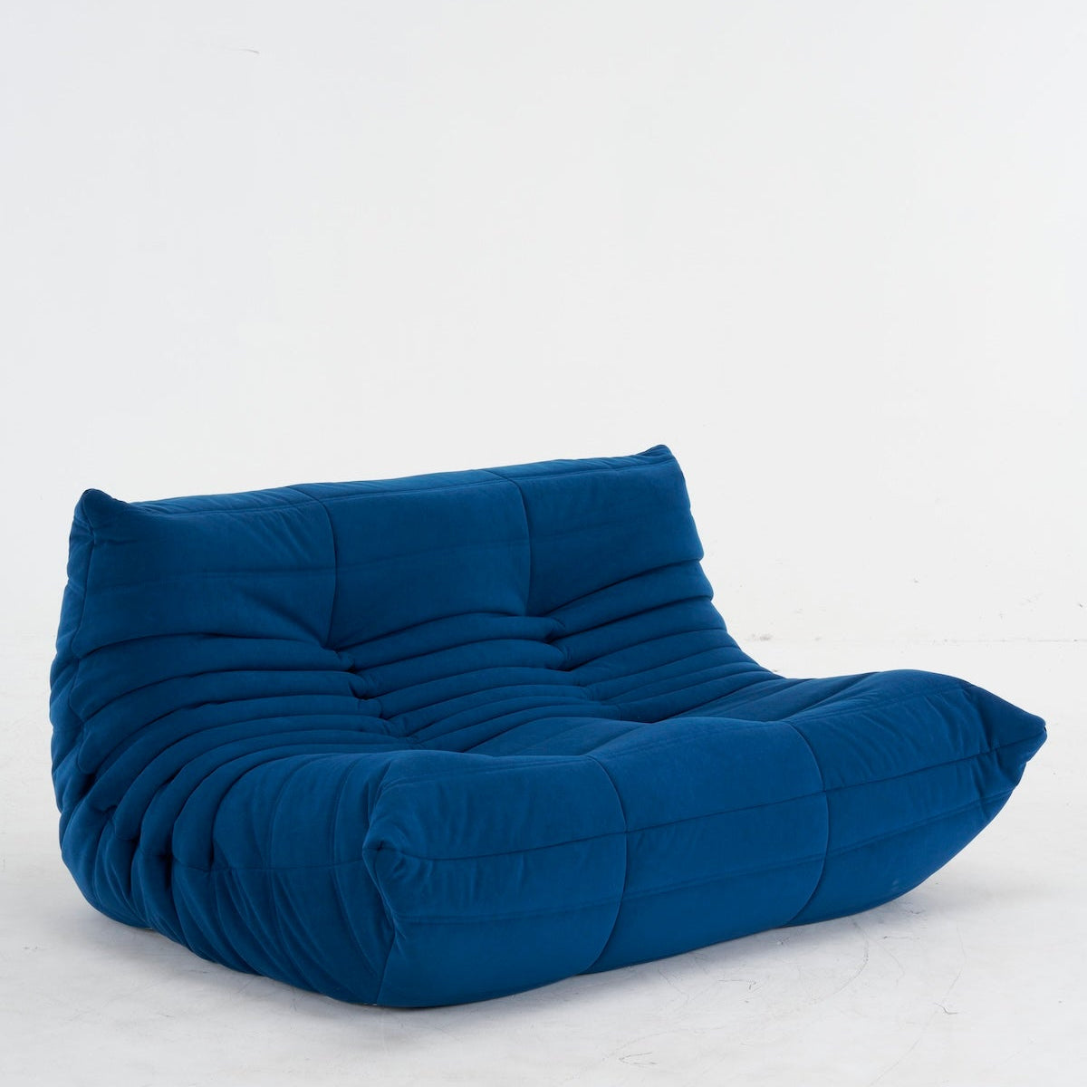 Navy blue Togo Loveseat Sofa - motivodecor.com