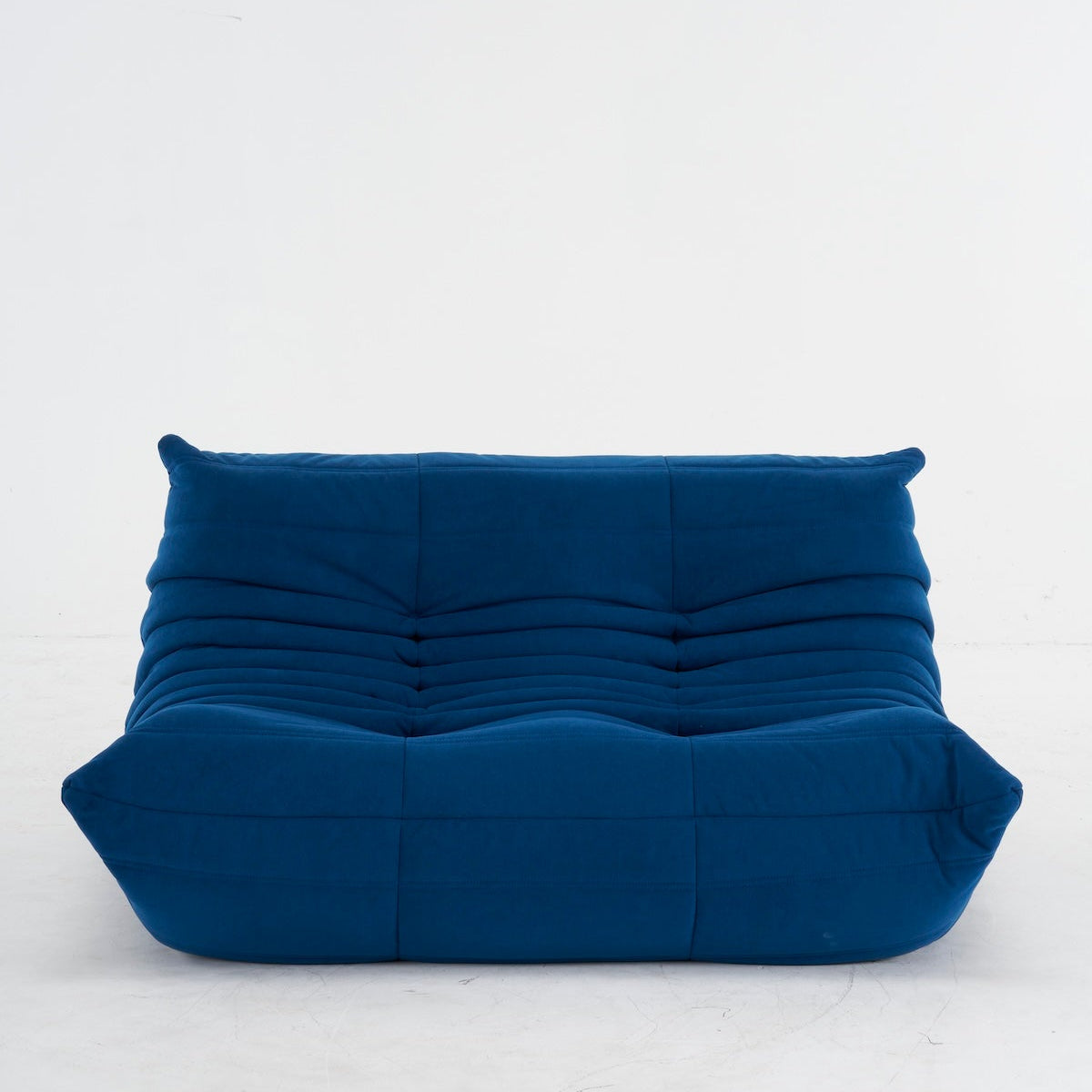 Navy togo loveseat sofa in corduory - motivodecor.com