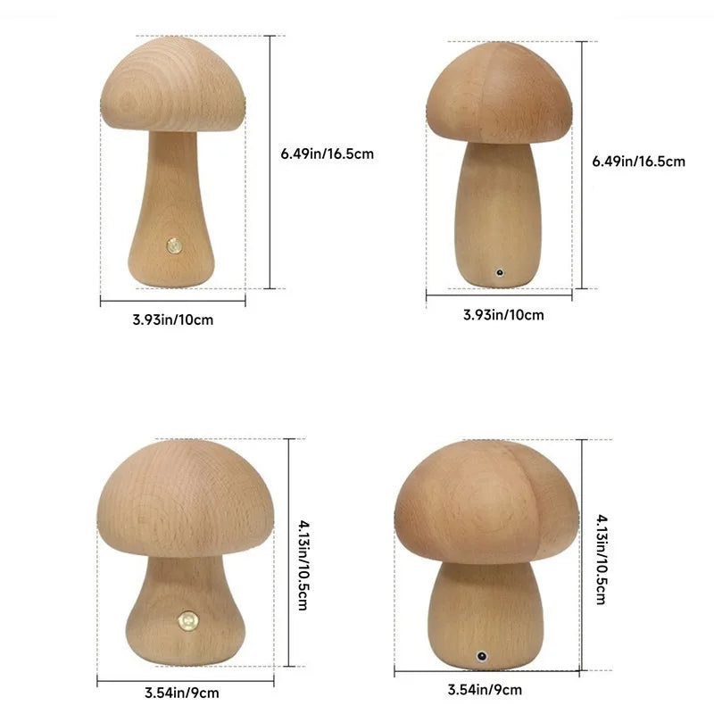 Mushroom Night Light - Cute Table Lamp for Whimsical Decor - motivodecor.com