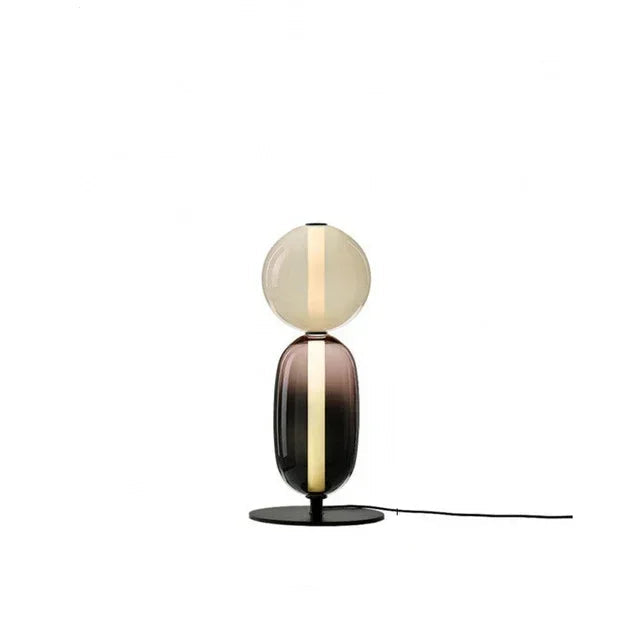 Handcrafted Glass Table Lamp – Elegant & Versatile Lighting for Any Space