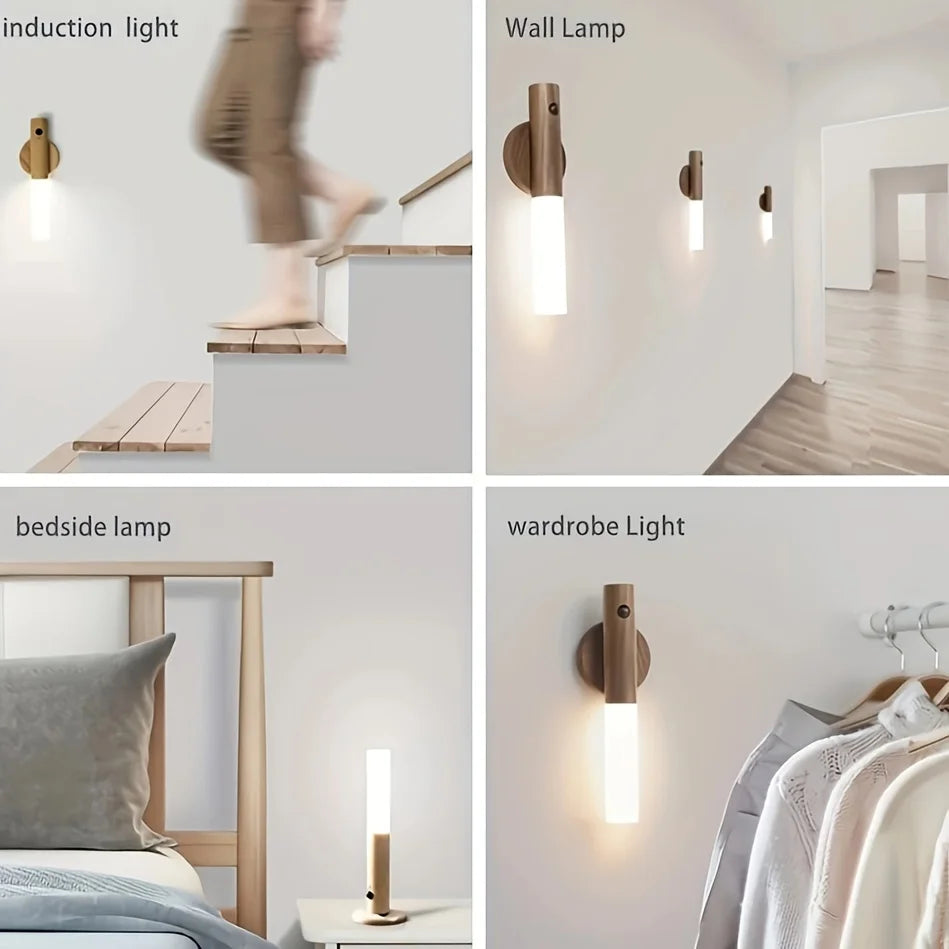 LED USB Night Light - Magnetic Wall Lamp for Bedrooms - motivodecor.com