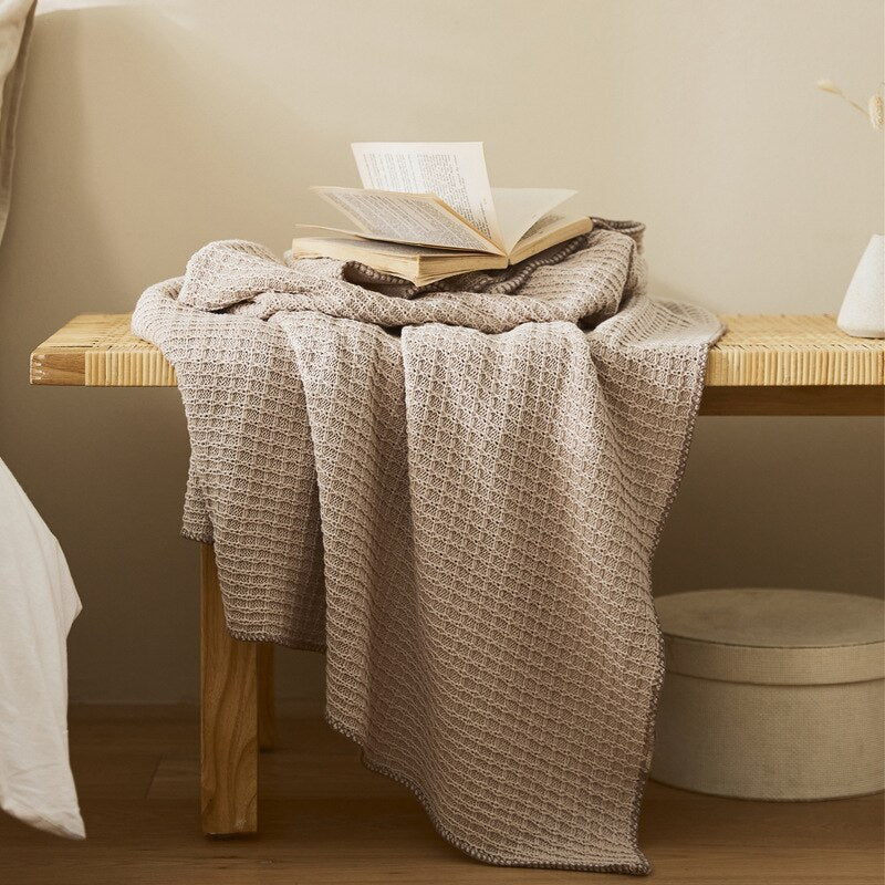 Cotton Waffle Blanket | Endless Warmth at Home - Orangme