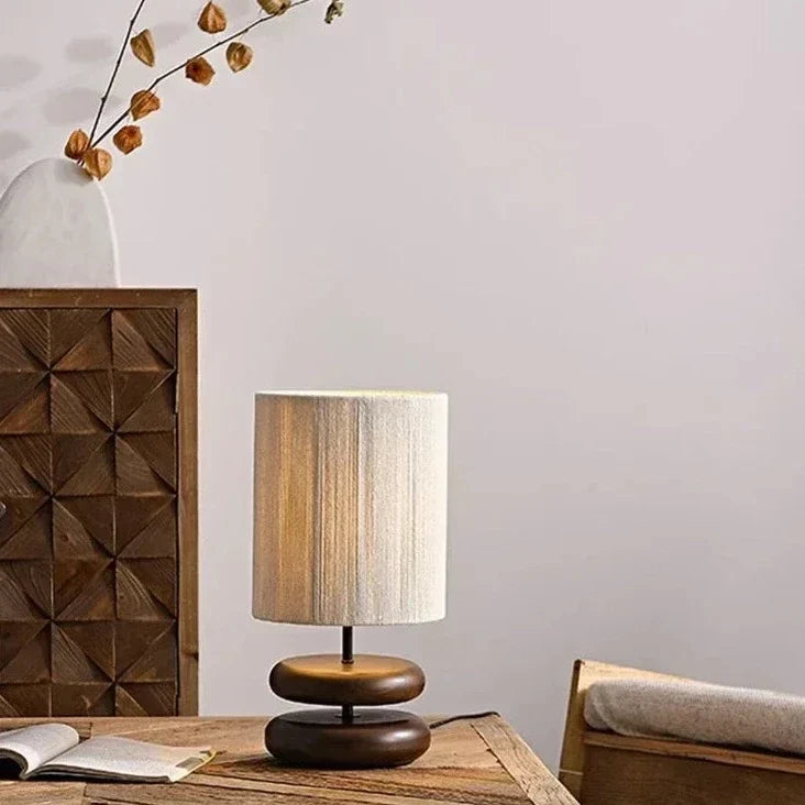 Wood Table Lamp - Japanese Style Illumination Elegance - motivodecor.com