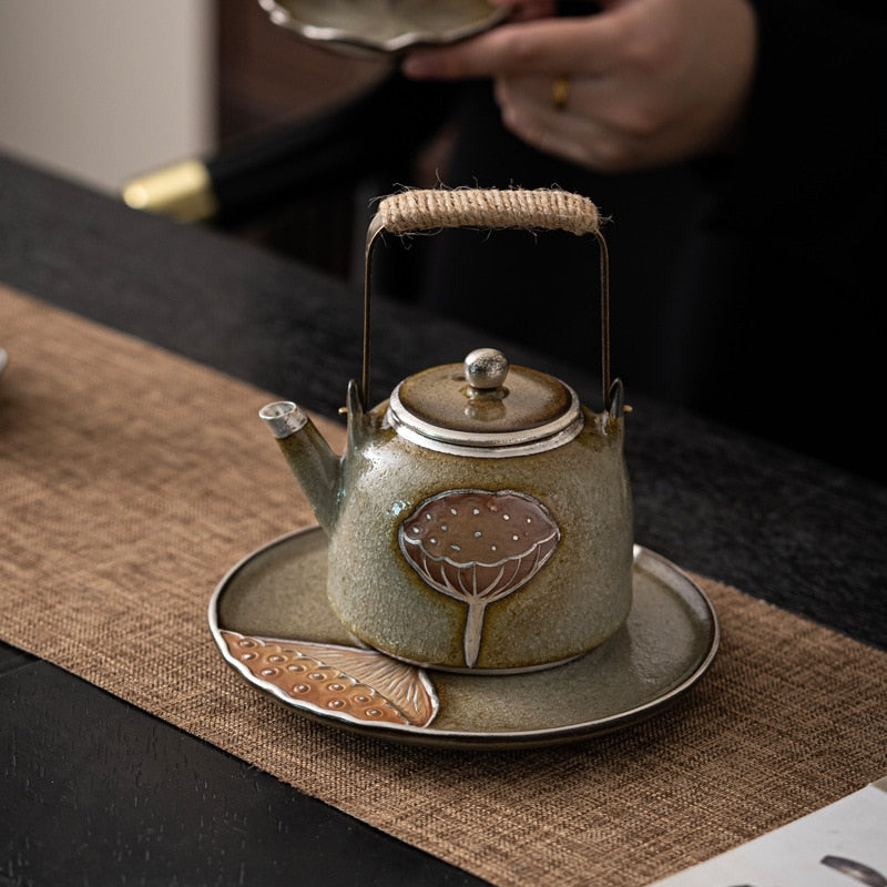 Exquisite ceramic teapot from the Tea Gift Set collection, ideal for elegant tea experiences.