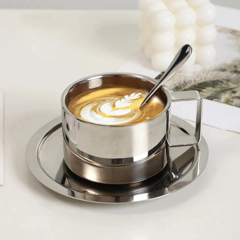 Reusable Coffee Cup - Elegant Stainless Steel Travel Mug - motivodecor.com