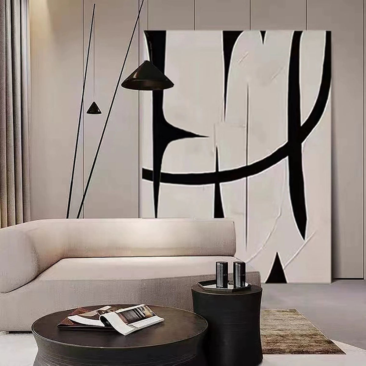 Hand-Painted Textured for Room