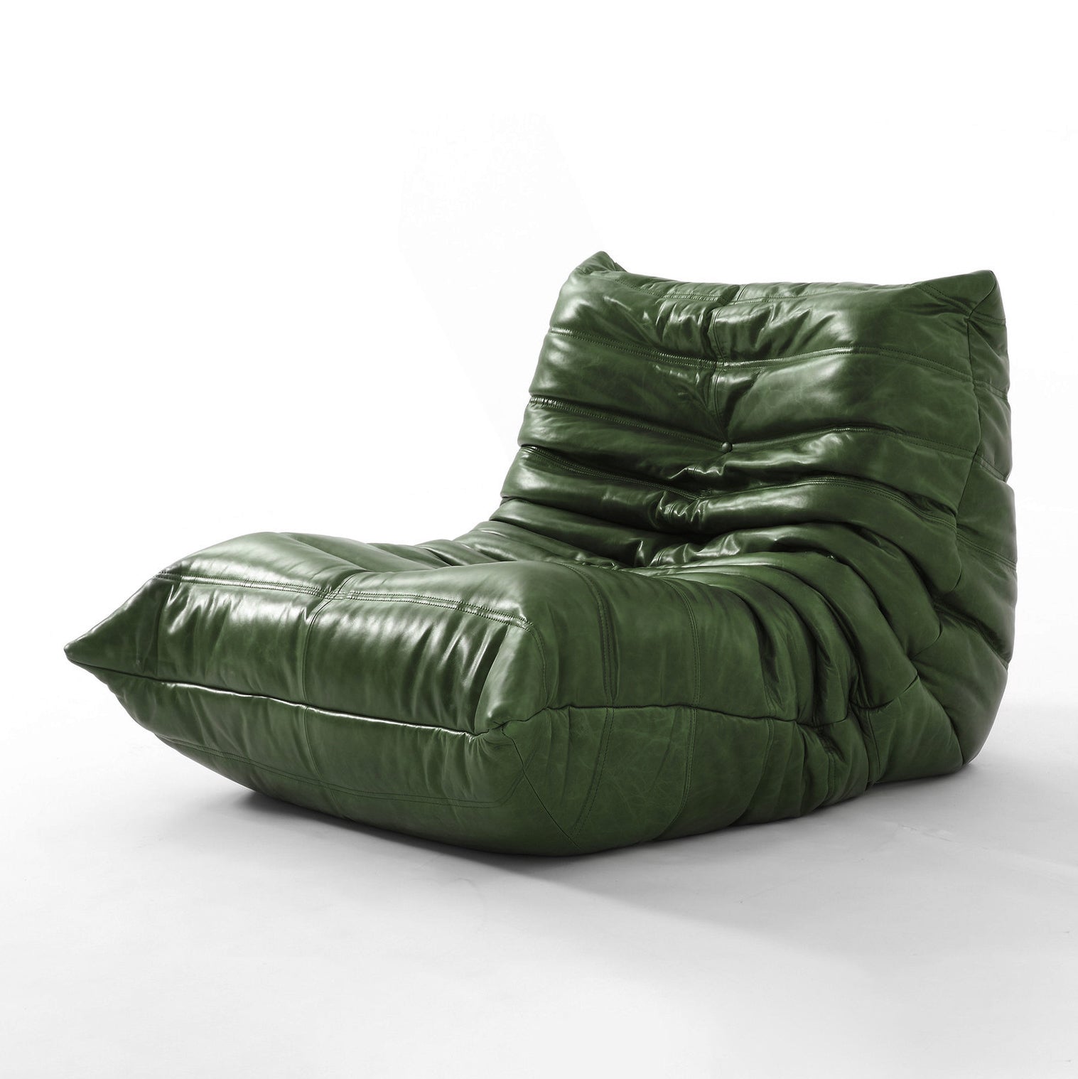 Togo Sofa Replica – Vintage Green Oil Wax Leather Edition | Iconic Design