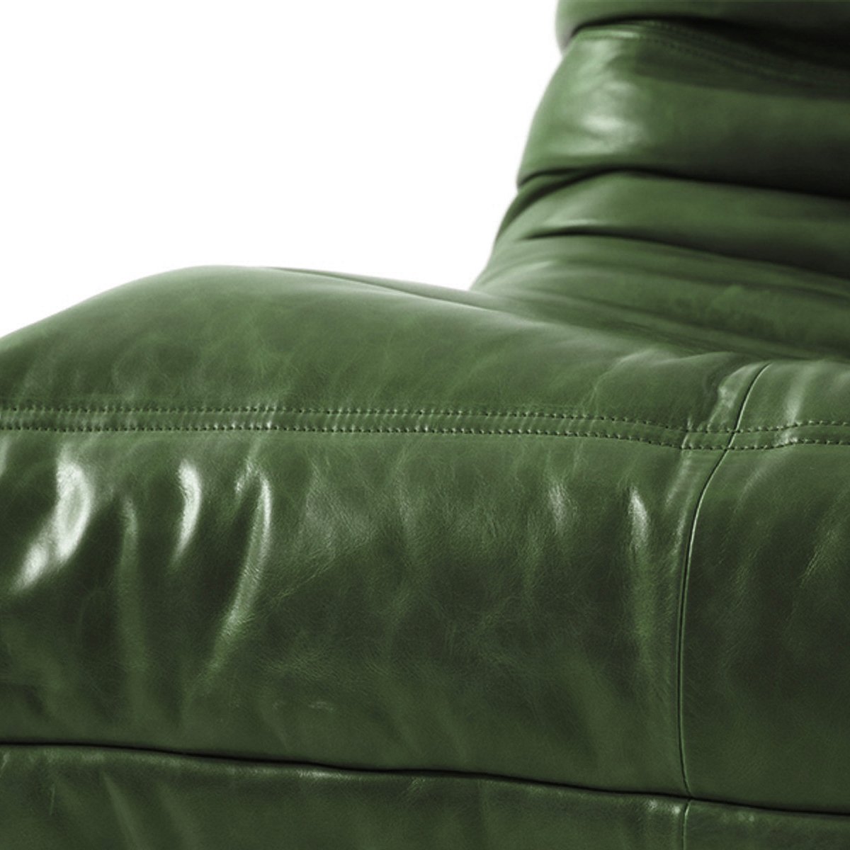 Togo Sofa Replica – Vintage Green Oil Wax Leather Edition | Iconic Design