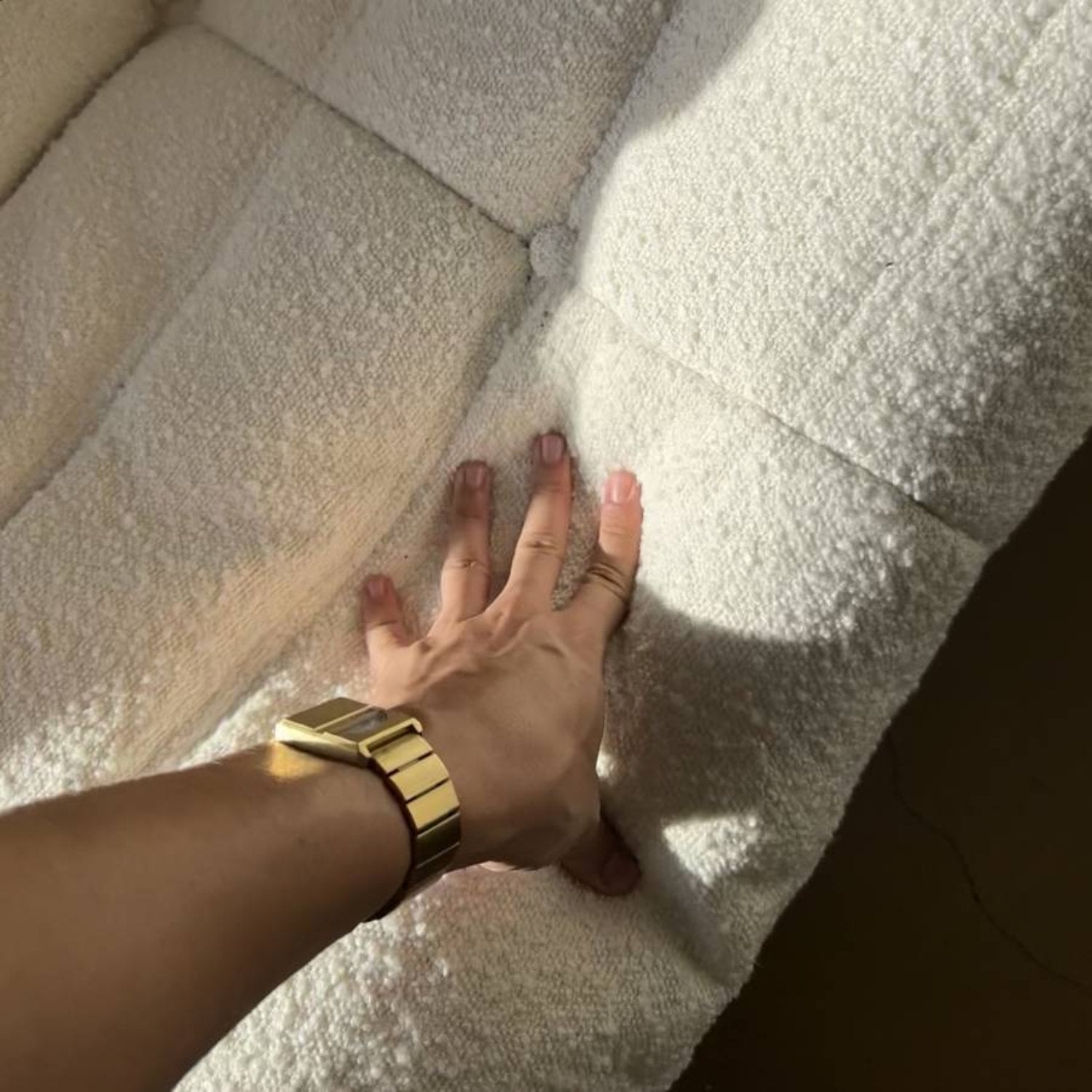 Loveseat Sofa in Bouclé - Elegant & Customizable Togo Style | Modern Comfort