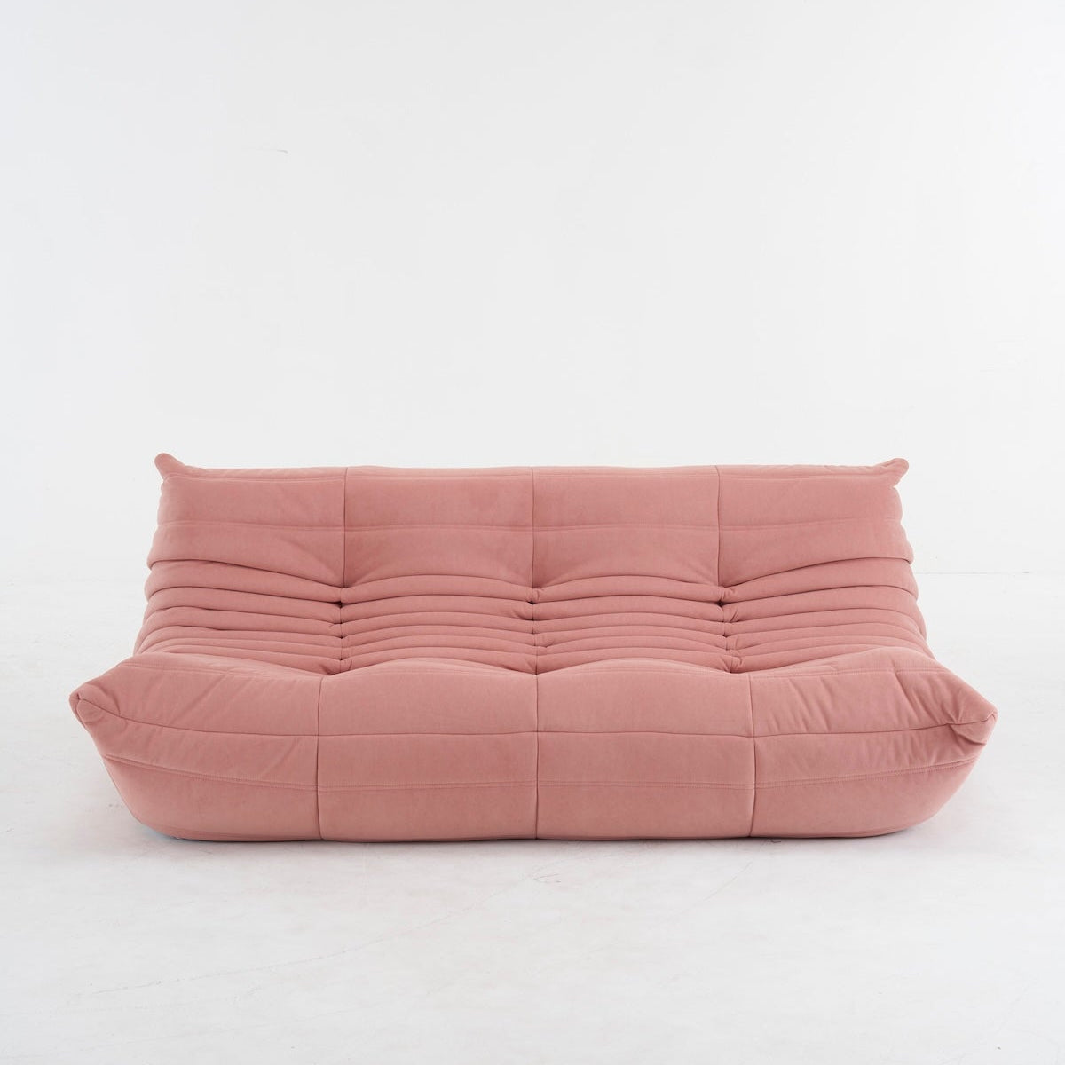 Togo pink couch in suede