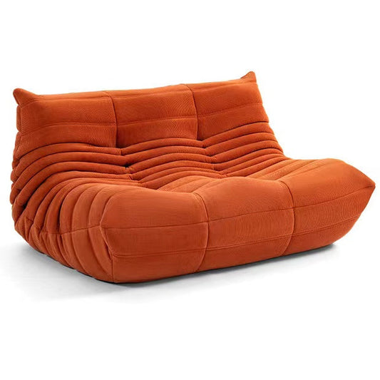 Togo 2 Seater Sofa in beige corduroy upholstery with ergonomic design and durable foam filling
