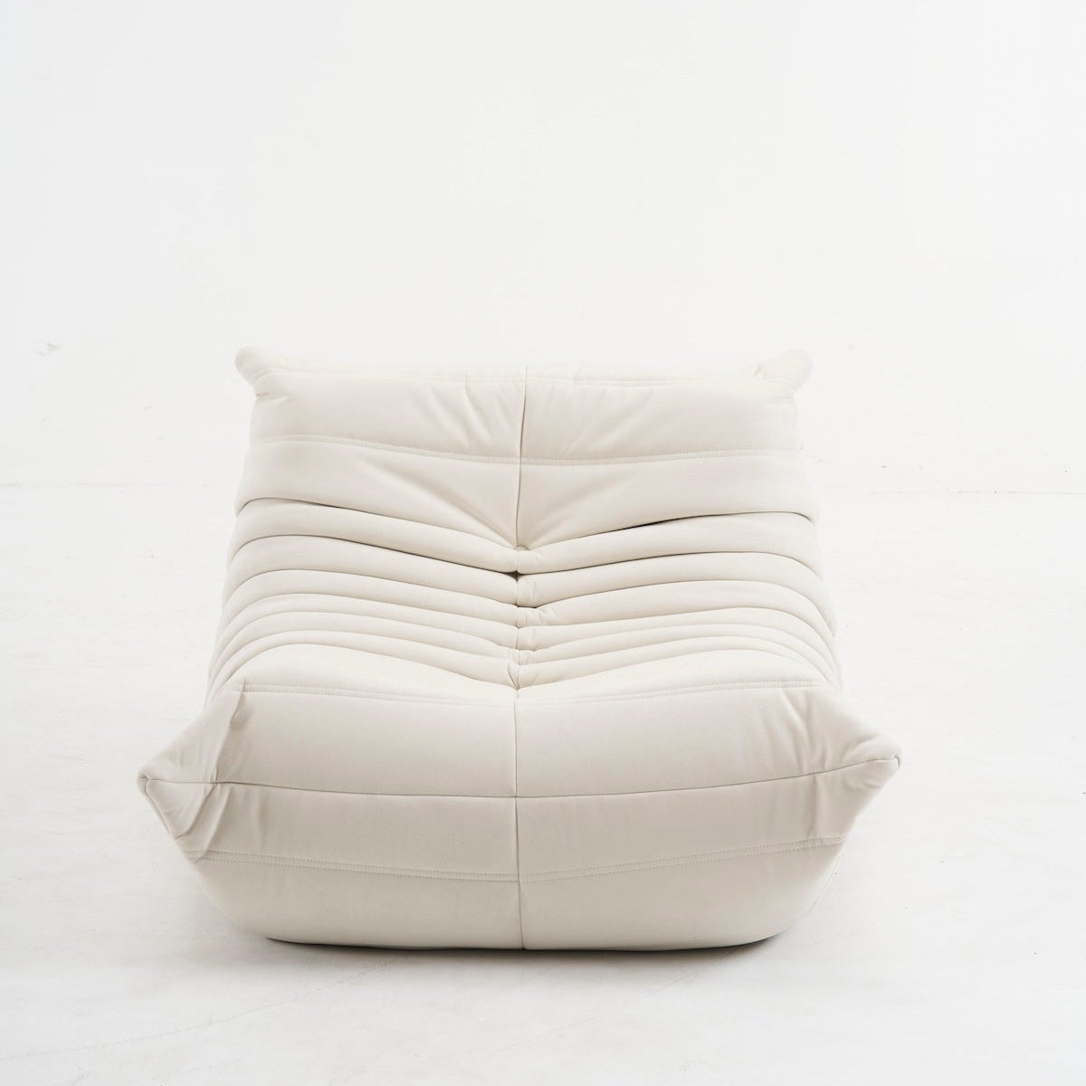White bean-shaped chair for children