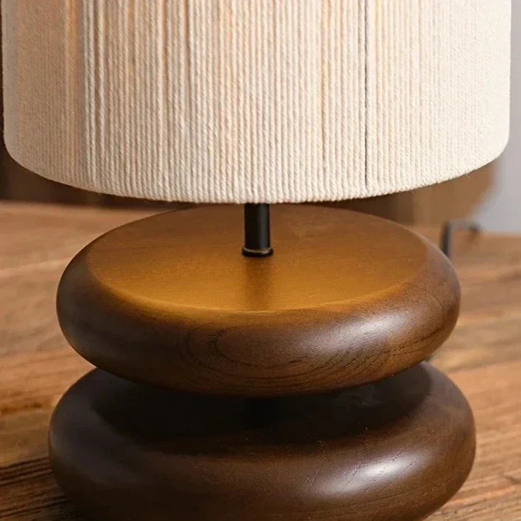 Wood Table Lamp - Japanese Style Illumination Elegance - motivodecor.com