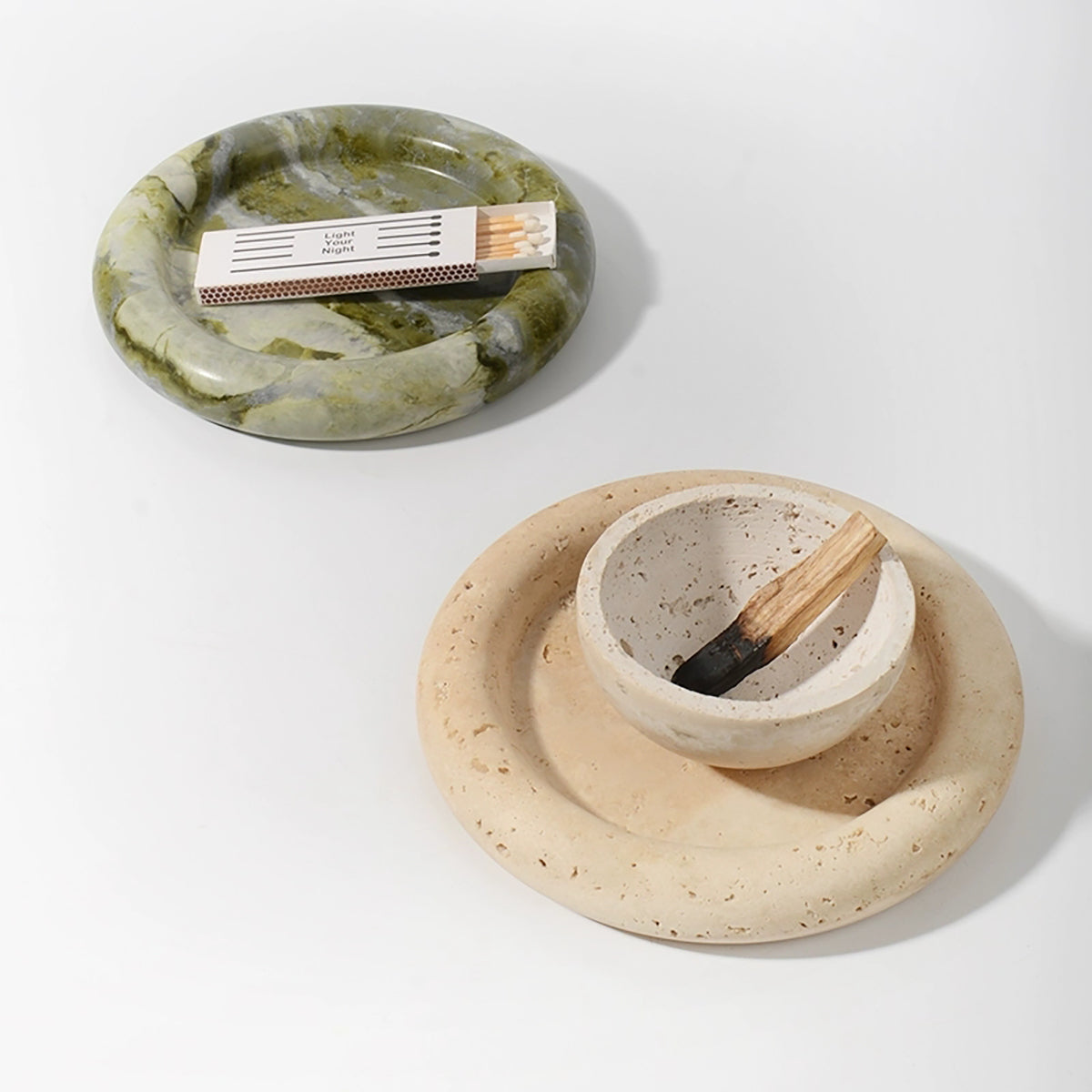 Bathroom Tray: Natural Yellow Onyx Stone Jewelry Organizer & Decor