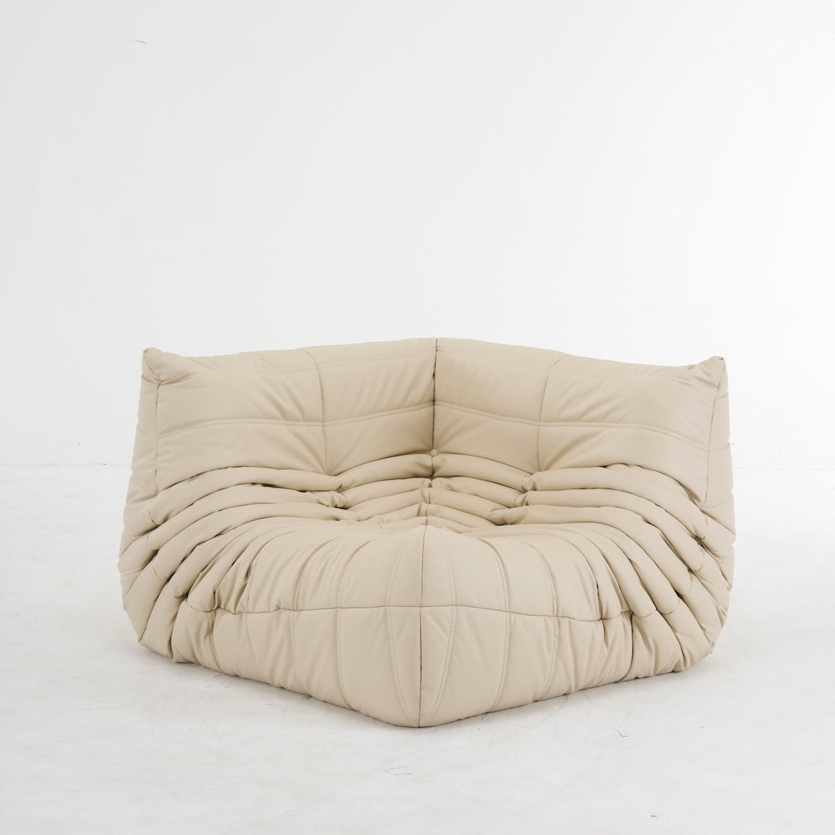 Togo Corner Sofa in Leather - Stylish Leather Corner Sofa for Modern Spaces