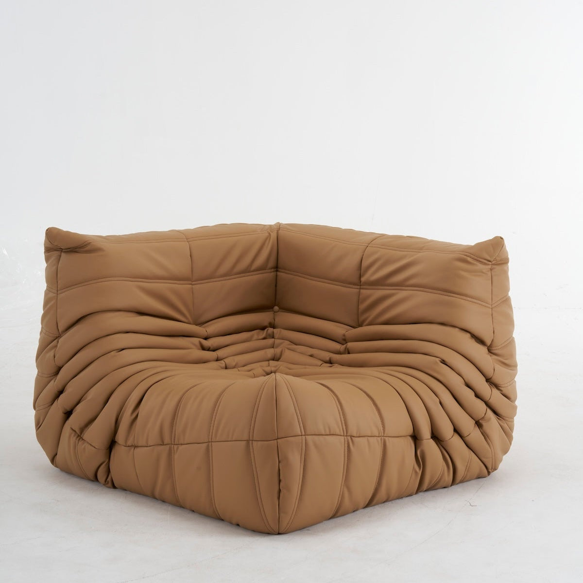 Togo Corner Sofa in Leather - Stylish Leather Corner Sofa for Modern Spaces