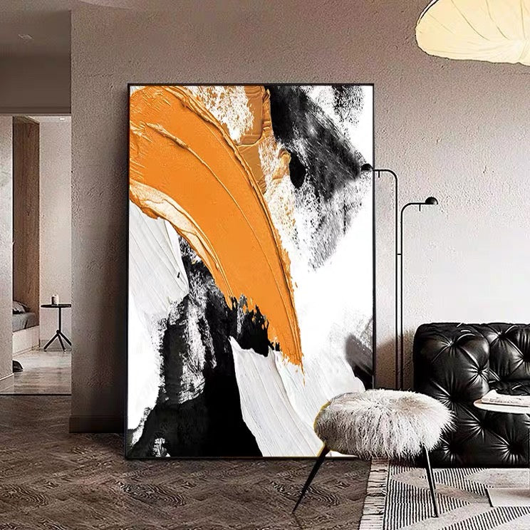 Hand-painted Textured Abstract Wall Art