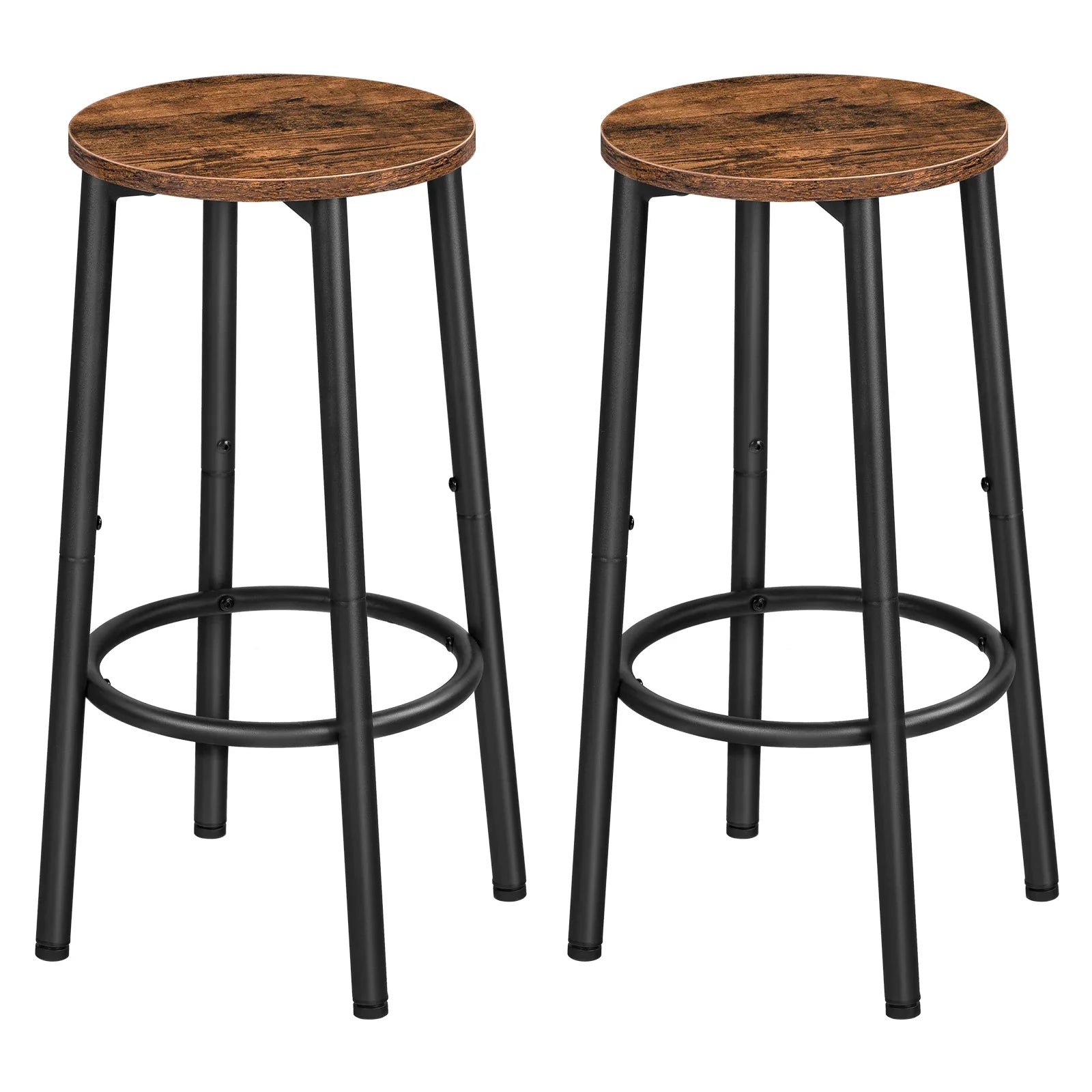 Kitchen Bar Stools with Footrest Set of 2 - motivodecor.com