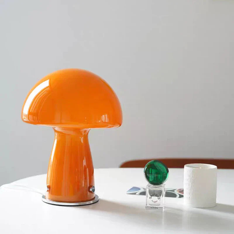 Whimsical Bedside Table Lamp: Small Mushroom Night Light - motivodecor.com