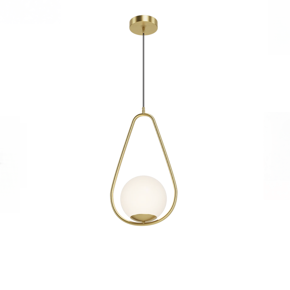 Gold Pendant Light - Elegant Brushed Gold Modern Pendant Lighting