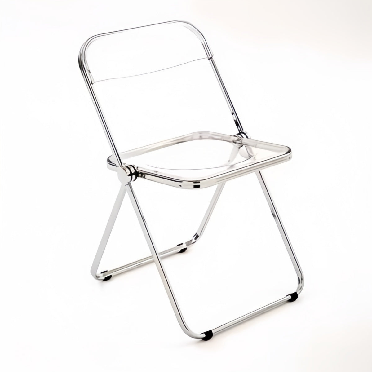 Transparent Folding Dining Chair – INS-Style Acrylic Plastic Crystal Designer Chair